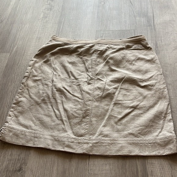 Khaki taupe cotton summer skirt by Woolrich Sz 6 - Picture 7 of 7
